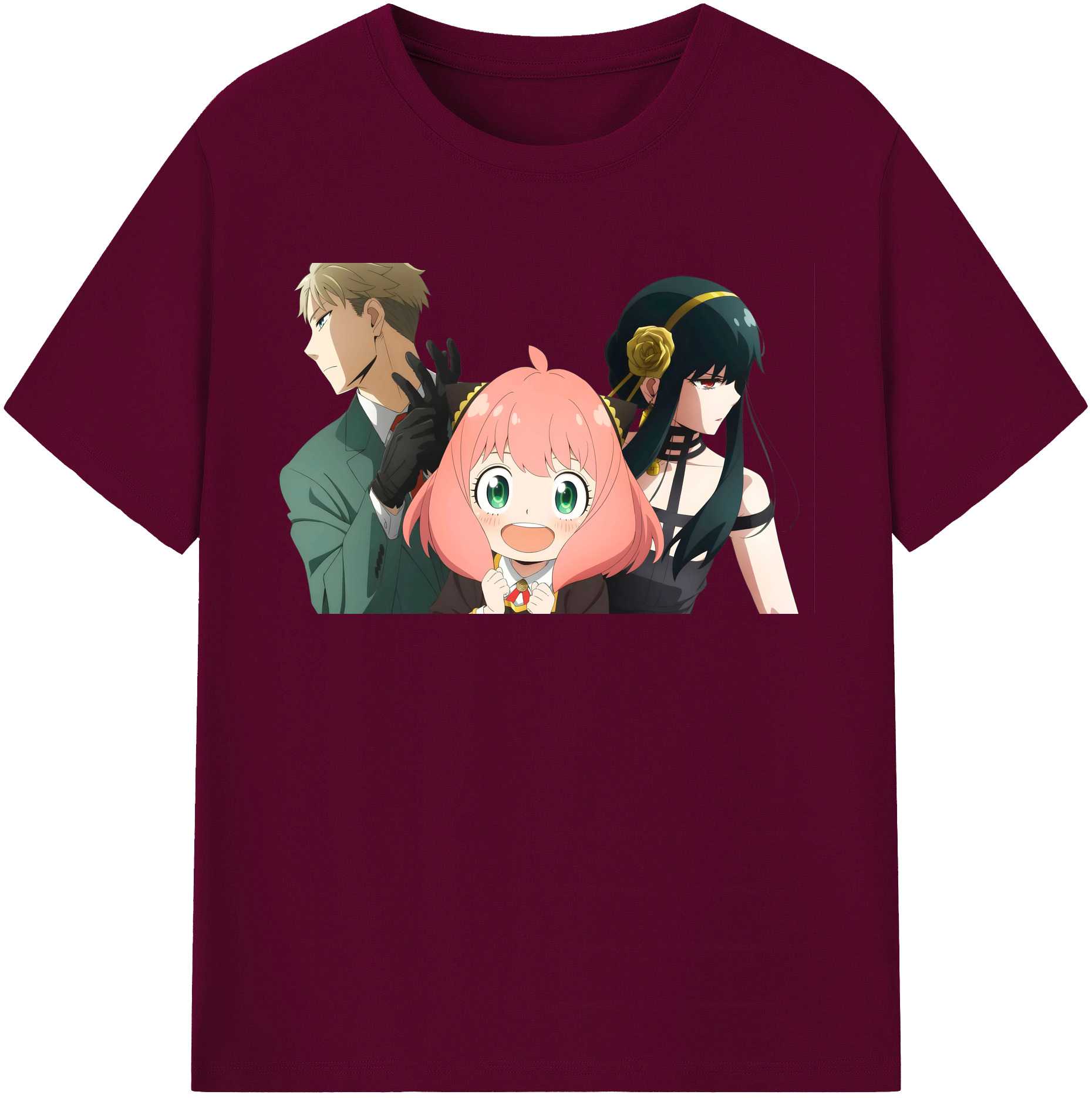（画像用） SPY×FAMILY间谍家家酒 レディースカジュアルプリントTシャツ（綿100％）